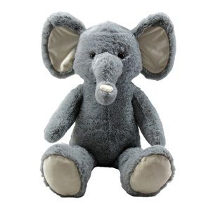 goffa jumbo plush stuffed animal sitting gray elephant kids toys children fluffy